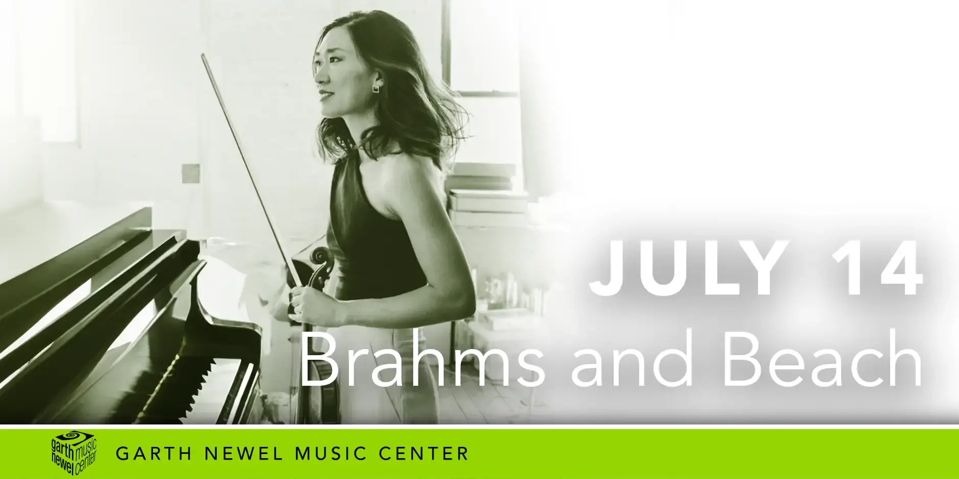 July 14 - Brahms and Beach. GNPQ with violinist Yvonne Lam